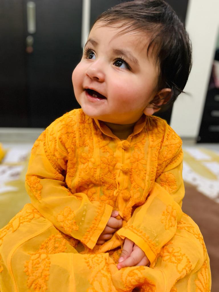 Chikan kurta for baby boy sale