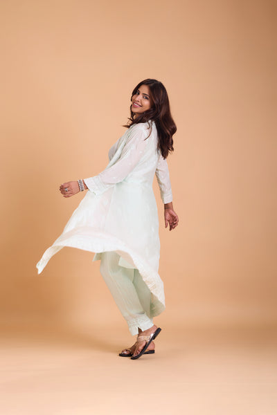 Veersons chikankari Muslin Shrug
3 psc set