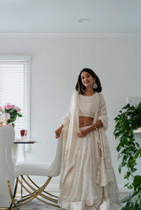 Chikankari lehenga