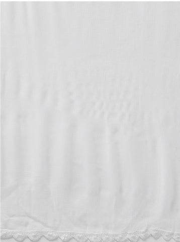 Veersons Chikankari Pure Chiffon Dupatta with Crochet Border