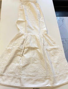 Veersons Chikankari White Cotton Lucknowi Chikankari Garara