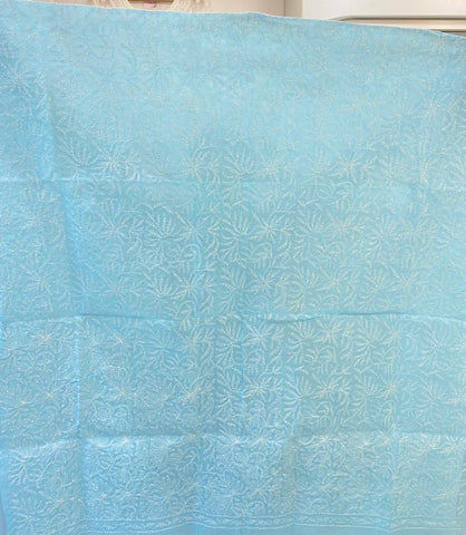 Veersons Chikankari Cotton Tepchi Dupatta Lucknow Chikankari - Veersons-Chikankari Studio