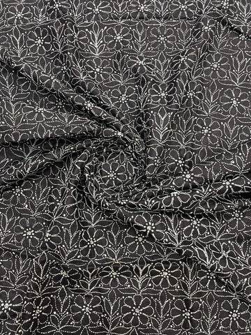Veersons Chikankari Pure Silk Kurta Fabric - Veersons-Chikankari Studio