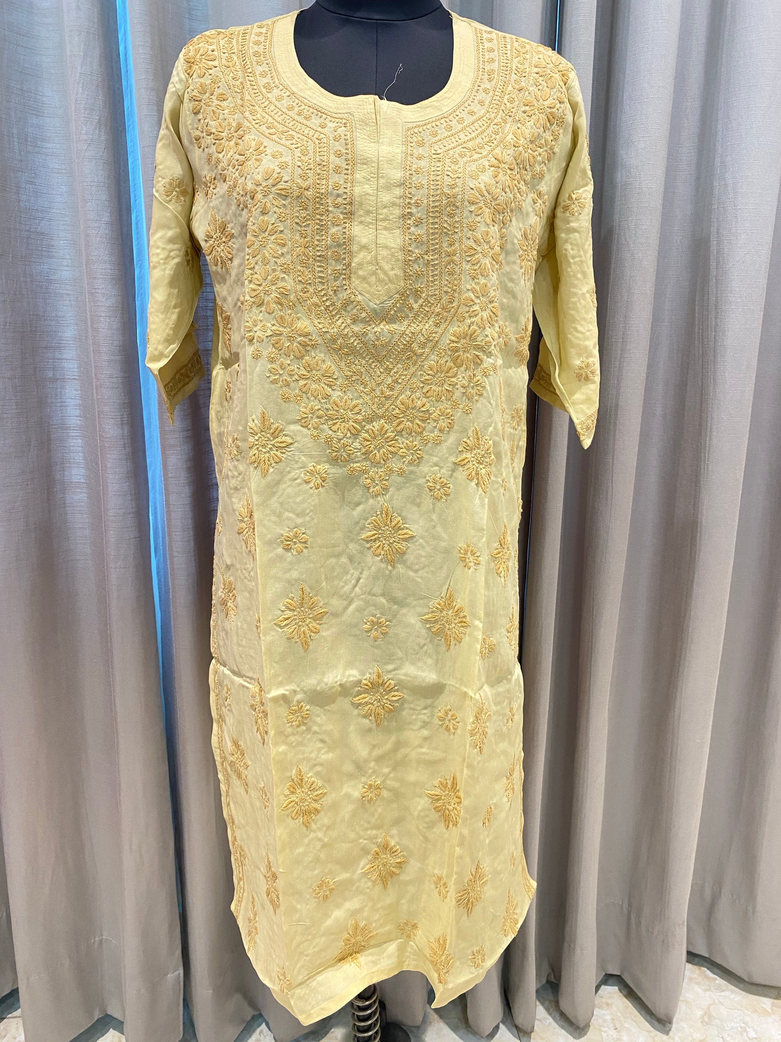 Veersons Chikankari Modal Cotton Plus Size Kurti - Veersons-Chikankari Studio