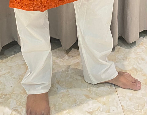 Veersons Chikankari Straight Fit Men’s Cotton Pants