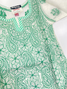 Veersons Chikankari Cotton Kids Bachkana Lucknowi Suit Full Set