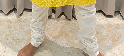 Veersons Chikankari Cotton Gents Churidar Pyjama