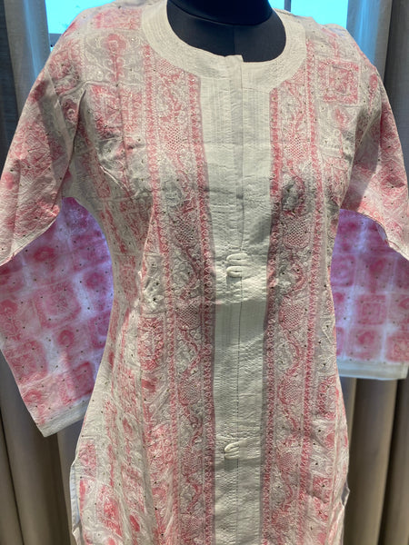 Veersons Chikankari HandEmbroidered Kurta - Veersons-Chikankari Studio