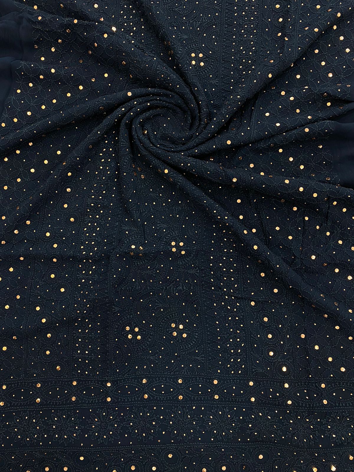 Veersons Chikankari Hand-Embroidered Lucknowi Chikankari Kurti Piece