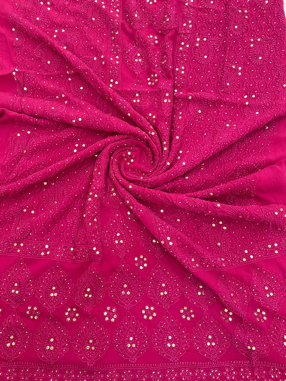 Unstitched kurti fabric with dupatta | Fabric, Kurti, Kantha work