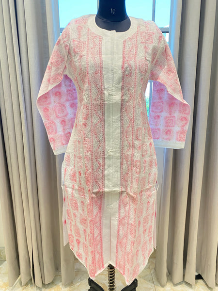 Veersons Chikankari HandEmbroidered Kurta - Veersons-Chikankari Studio