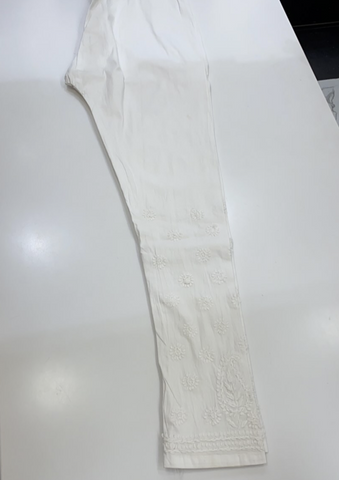 New fashion trend Lucknowi Chikankari Stretchable Pants: Stylish &  Comfortable